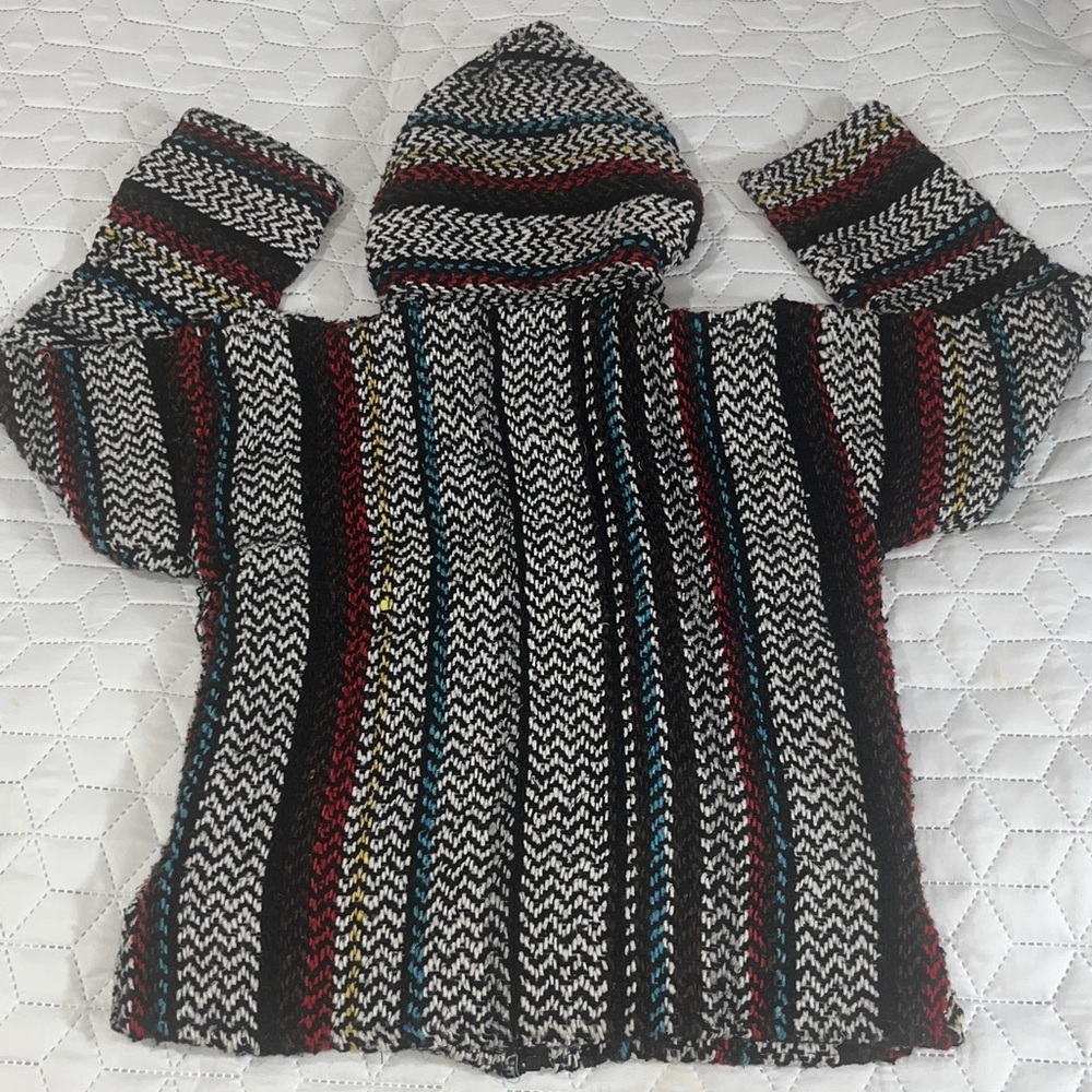 Baja Joe Kids Multicolor Hooded Front Zip Jacket BOYS 8-10Y - Picture 2 of 8